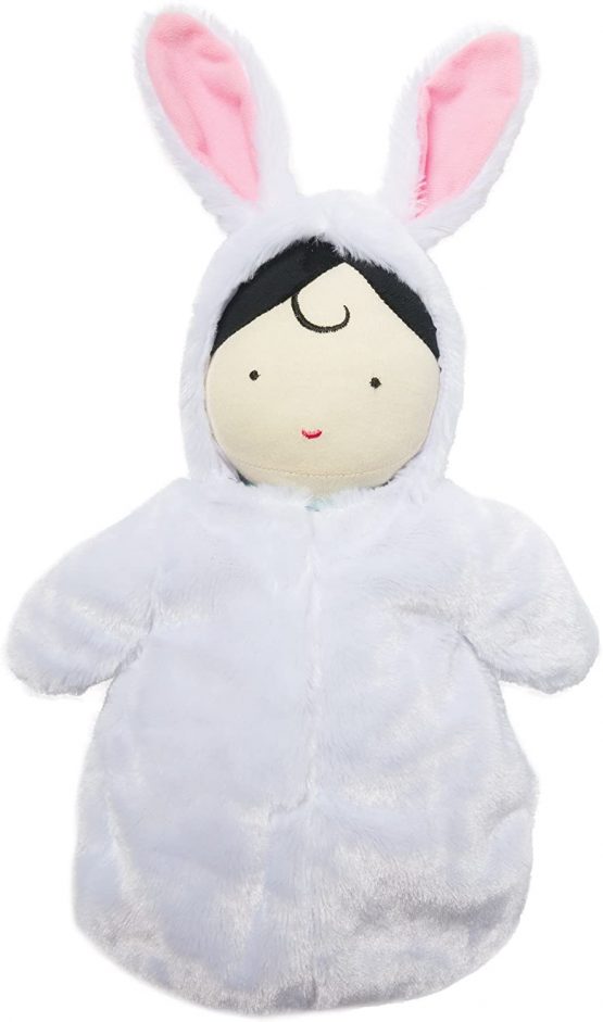 Manhattan Toy Snuggle Baby Doll and Hooded Bunny Sleep Sack