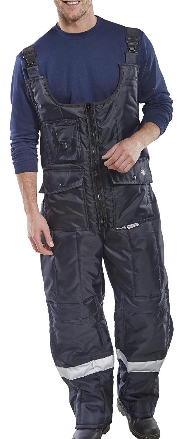 COLDSTAR FREEZER BIB TROUSERS NAVY BLUE XXXL, 3XL