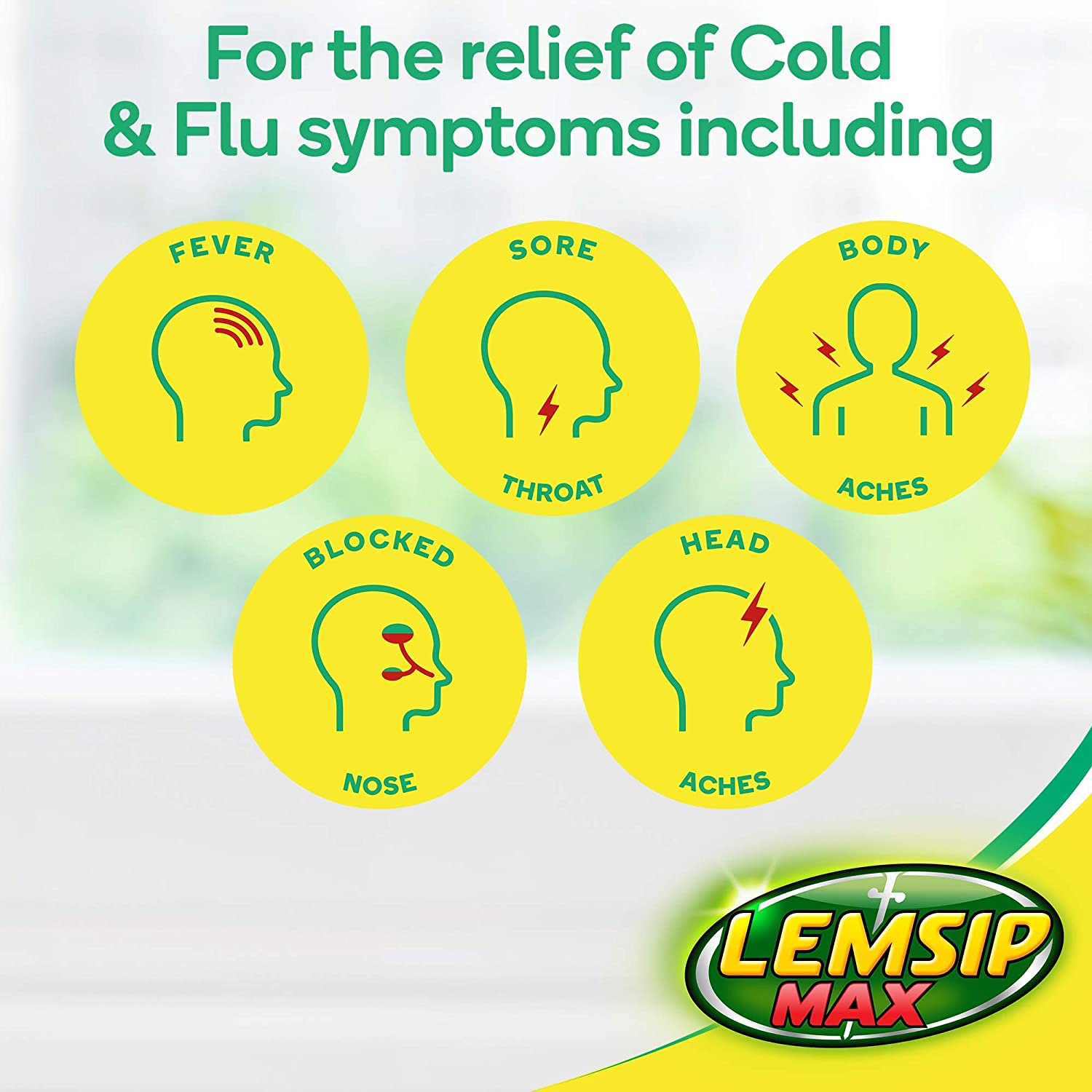 Lemsip Max Cold and Flu, Lemon, 10 Sachets, Paracetamol, Headache Relief, Sore Throat Relief, Nasal Congestion Relief - Image 3
