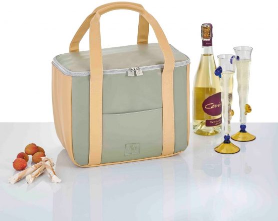 Big Cooling Bag Be Cool City"Hazelnut" in Size M with 35x21x24cm, Approx. 17.5 l Volume - Stylish Shopping Bag which Cools, with Ergonomic Handles - Image 2