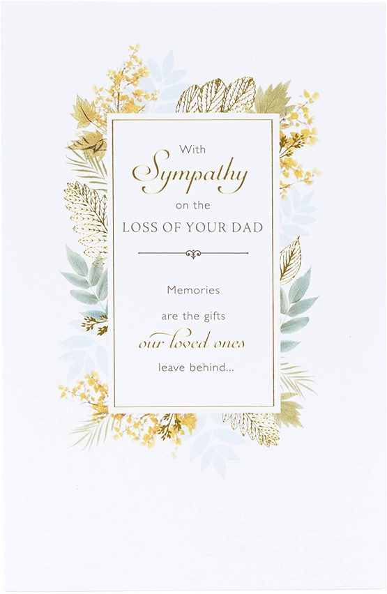 Dad Sympathy Card - Sorry for Your Loss Card - Condolence Card - Bereavement Card