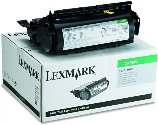 Black Laser Toner Cartridge Lexmark Optra T T620 T622 T620N T622N T622IN T620IN T620DN T622DN 12A6860