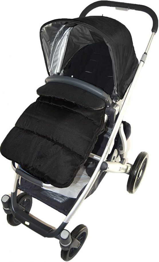 Footmuff/Cosy Toes Compatible with Cybex Pushchair Black Jack