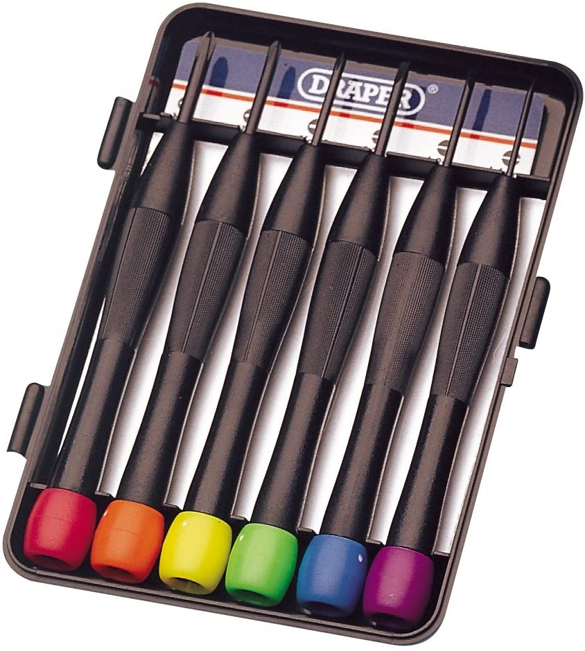 Draper 20644 Jewellers Screwdriver Set (6 Pieces), Blue - Image 2