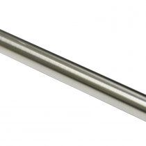 Gardinia Curtain Rail Ø 20 mm 120, Metal, Stainless Steel Finish, 120 cm