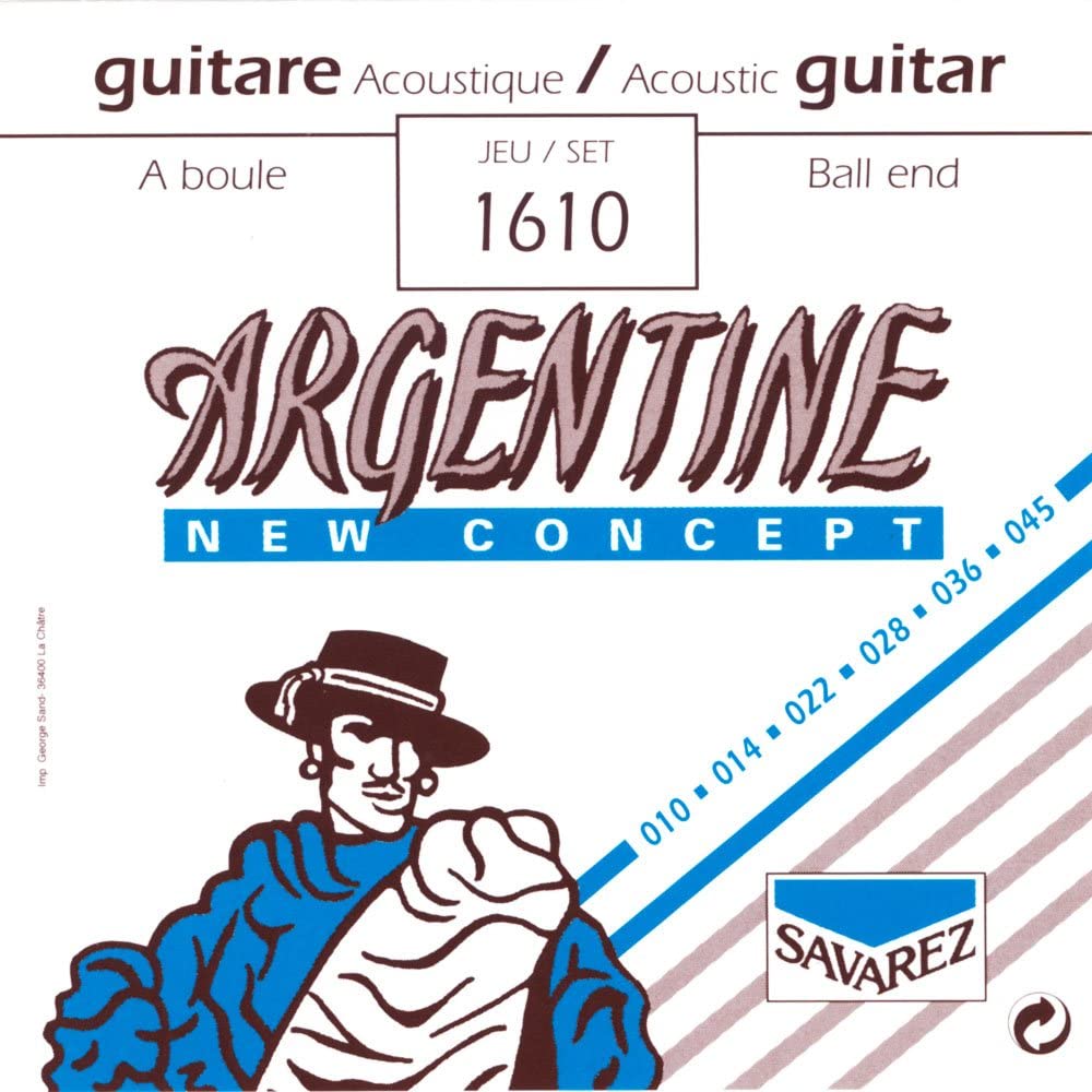Strings set Argentine Extra Light ball end, Clear, 1610 Loop End (10-45)