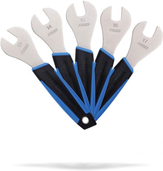 Bbb Cycling 5-pcs-13-17mm ConeSet BTL-25S Cone Wrench Tool Set for Bikes (Sizes 13/14/15/16/17)