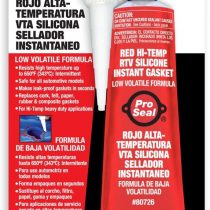 Sealpro ProSeal 80726 High Temperature RTV Silicone Instant Gasket, Red