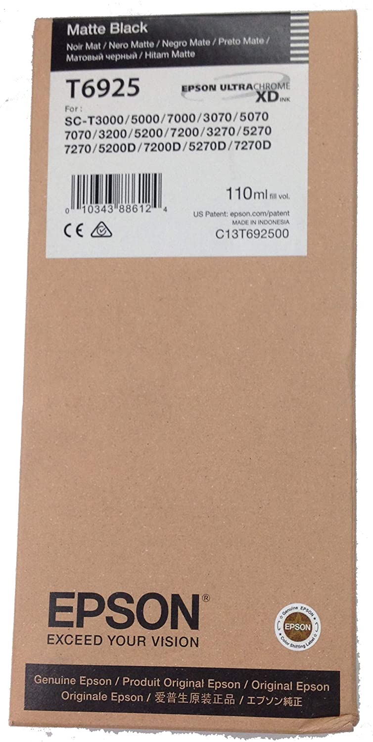 Epson T6925 110 ml UltraChrome XD Original Ink Cartridge - Matte Black, Standard - Image 2