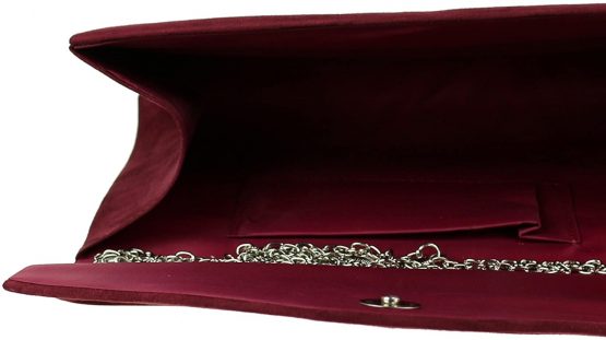 Girly HandBags Plain Faux Suede Clutch Bag - Image 4