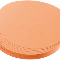Franken Kreise UMZ 10 04 Presentation Cards Circular 9.5 cm Diameter 130 g/m² Pack of 500 Yellow 500 Stück Orange