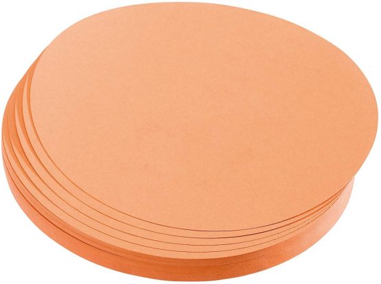 Franken Kreise UMZ 10 04 Presentation Cards Circular 9.5 cm Diameter 130 g/m² Pack of 500 Yellow 500 Stück Orange
