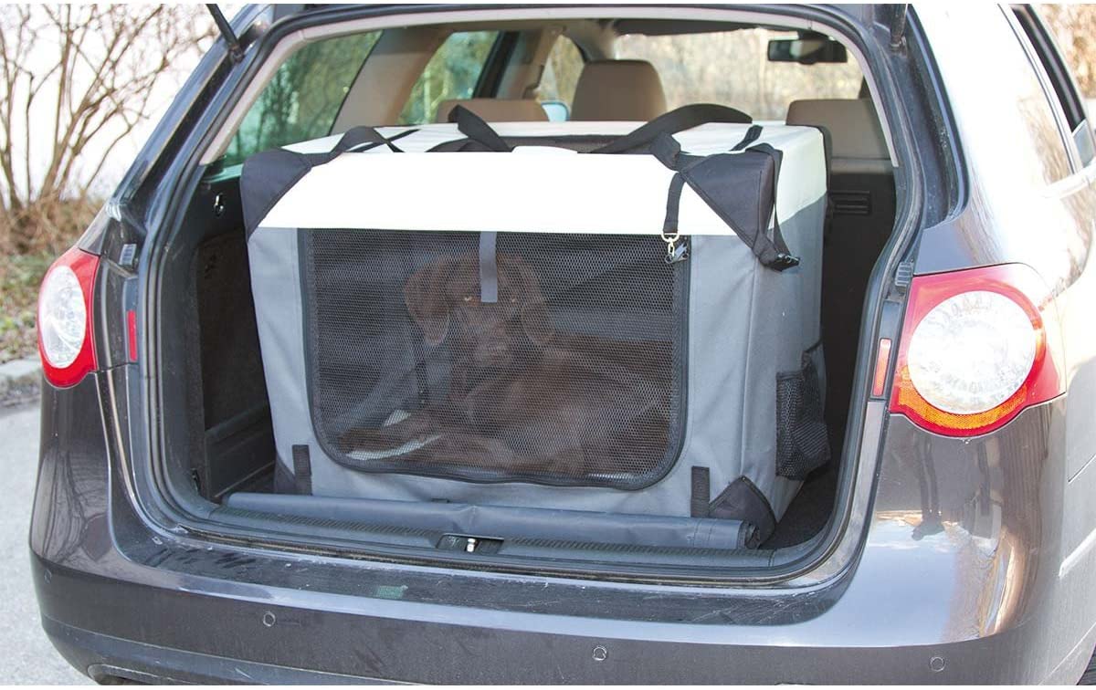 Trasportino Per Animali KERBL Vacation - Alluminio 77x55x50 Cm | Per Auto, Viaggi | Grigio Grafite - Foto 7