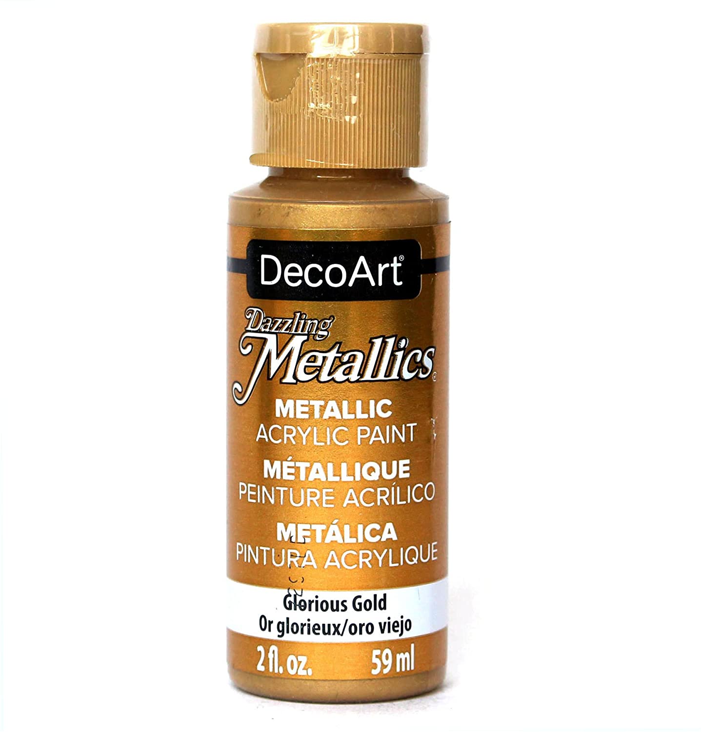 Deco Art Americana Acrylic Metallic Paint, Glorious Gold, 59 ml (Pack of 1)