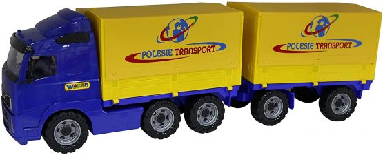 Polesie 8732 Volvo Powertruck Tilt Truck with Trailer-Toy Vehicles, Multi Colour - Image 3