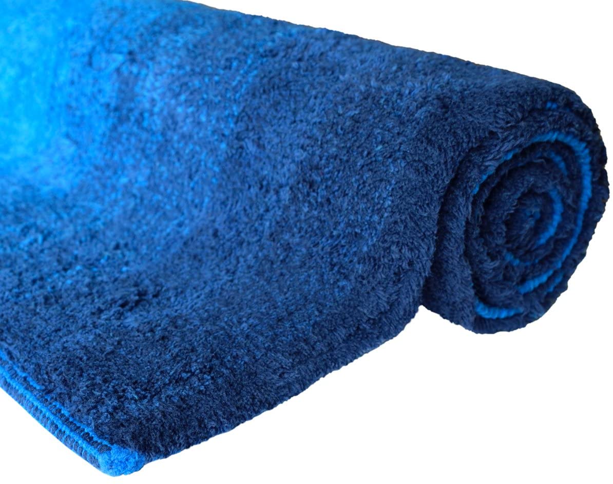 Dyckhoff 0928529400 Colori-Quality 1500 g/M², 1 Bath Mat 70 x 120 cm 100% Organic Cotton, Blue, 70 x 120 cm (Rectangular) - Image 4
