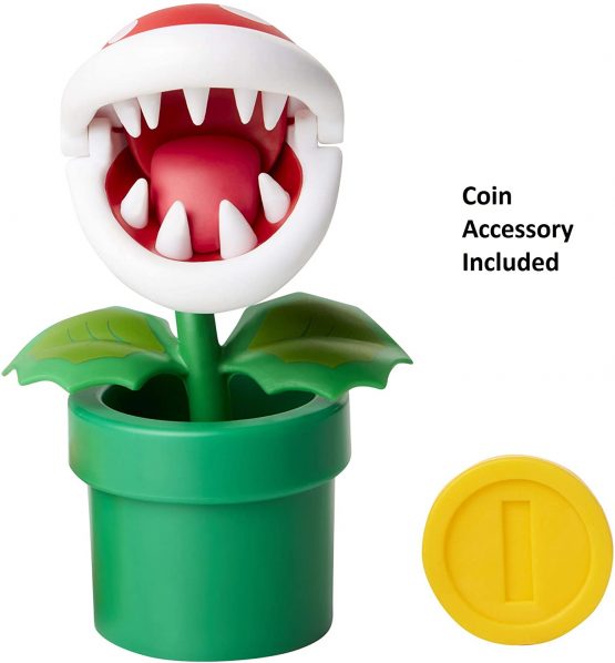 Jakks Pacific Nintendo Piranean Plant Figure with Question Box, Multi-Colour, 10 cm (72632)