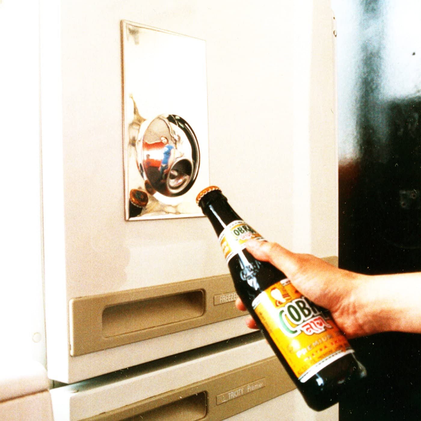 Suck UK Magnetic Bottle Opener Bar Tool and Fridge Magnet - Silver, Stainless Steel - Image 2