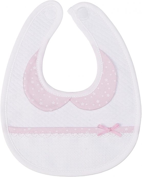 AGOFIL Baby Girls Filet 298R bib, Pink, One Size - Image 2