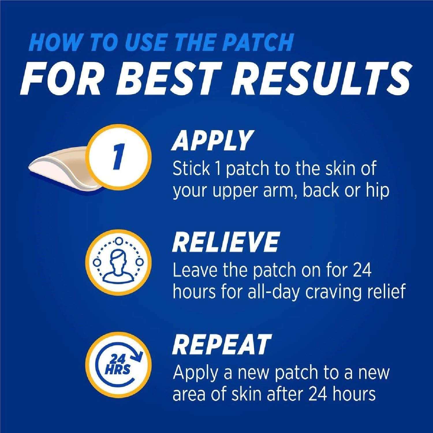 Nicotinell Nicotine Patch Stop Smoking Aid Step 1, 21 mg 24 Hour 21 Patches, Other, 21 Count (Pack of 1) - Image 4