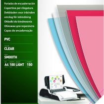 Fellowes A4 Binding Covers, PVC 150 Micron, Clear, Pack of 100, 5376001