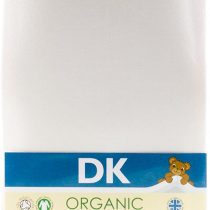 DK Glovesheets 100% Organic Cotton Large Fitted Moses Basket Sheet (White, up to 78x33cm)