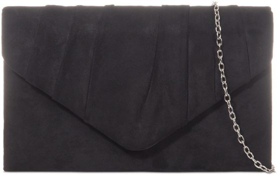 fi9® Plain Suede Pleated Wedding Ladies Party Prom Evening Clutch Hand Bag Purse