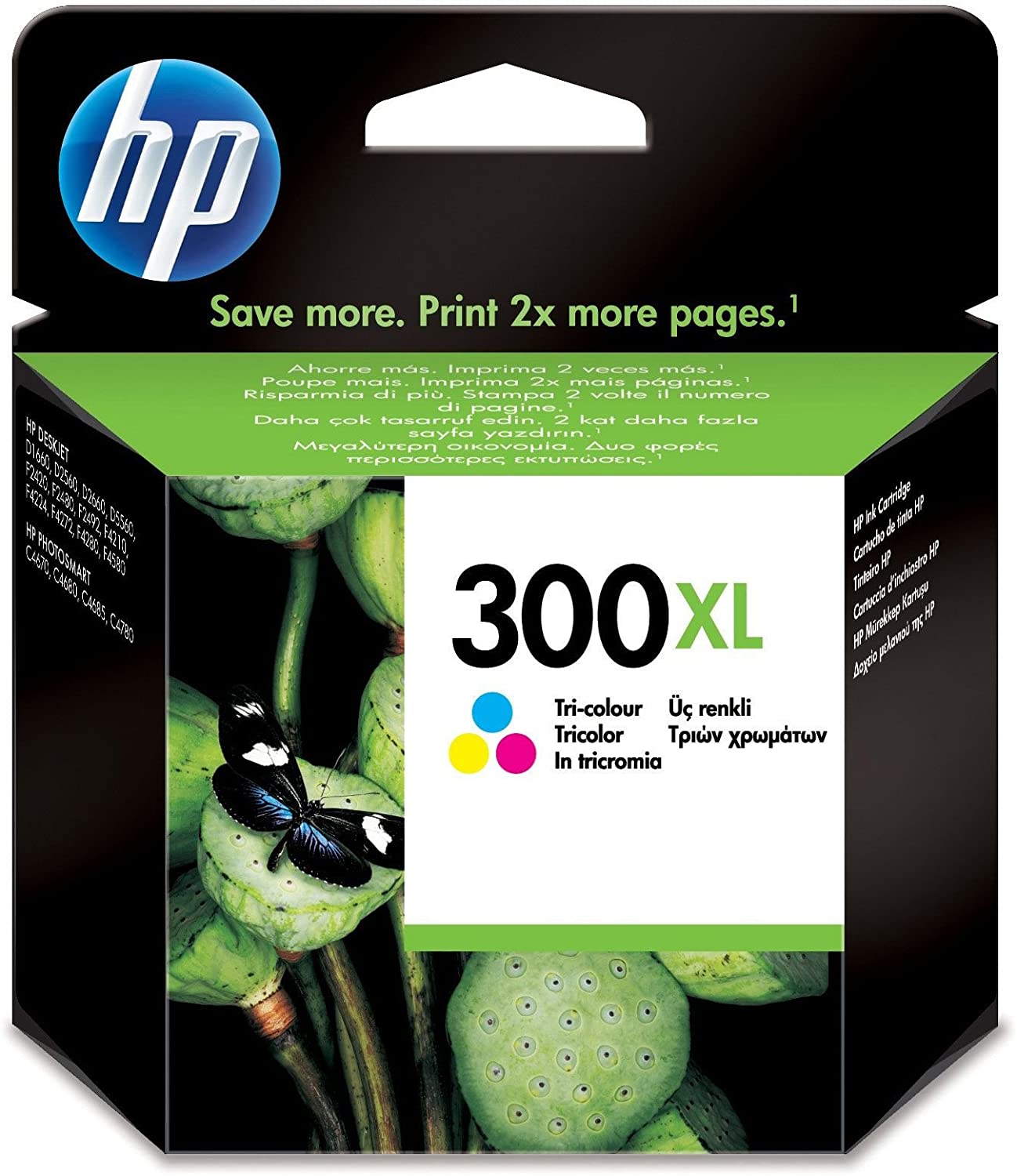 HP CC644EE 300XL High Yield Original Ink Cartridge, Tri-Colour, Single Pack