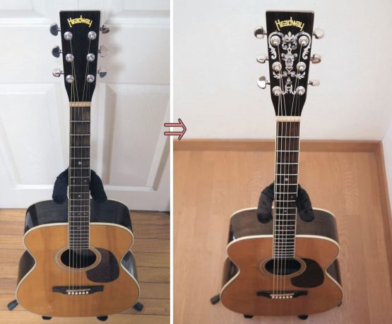 Inlaystickers Inlay Sticker for Guitar Headstock - Chandelier Torch H-116CD-WT - Image 2