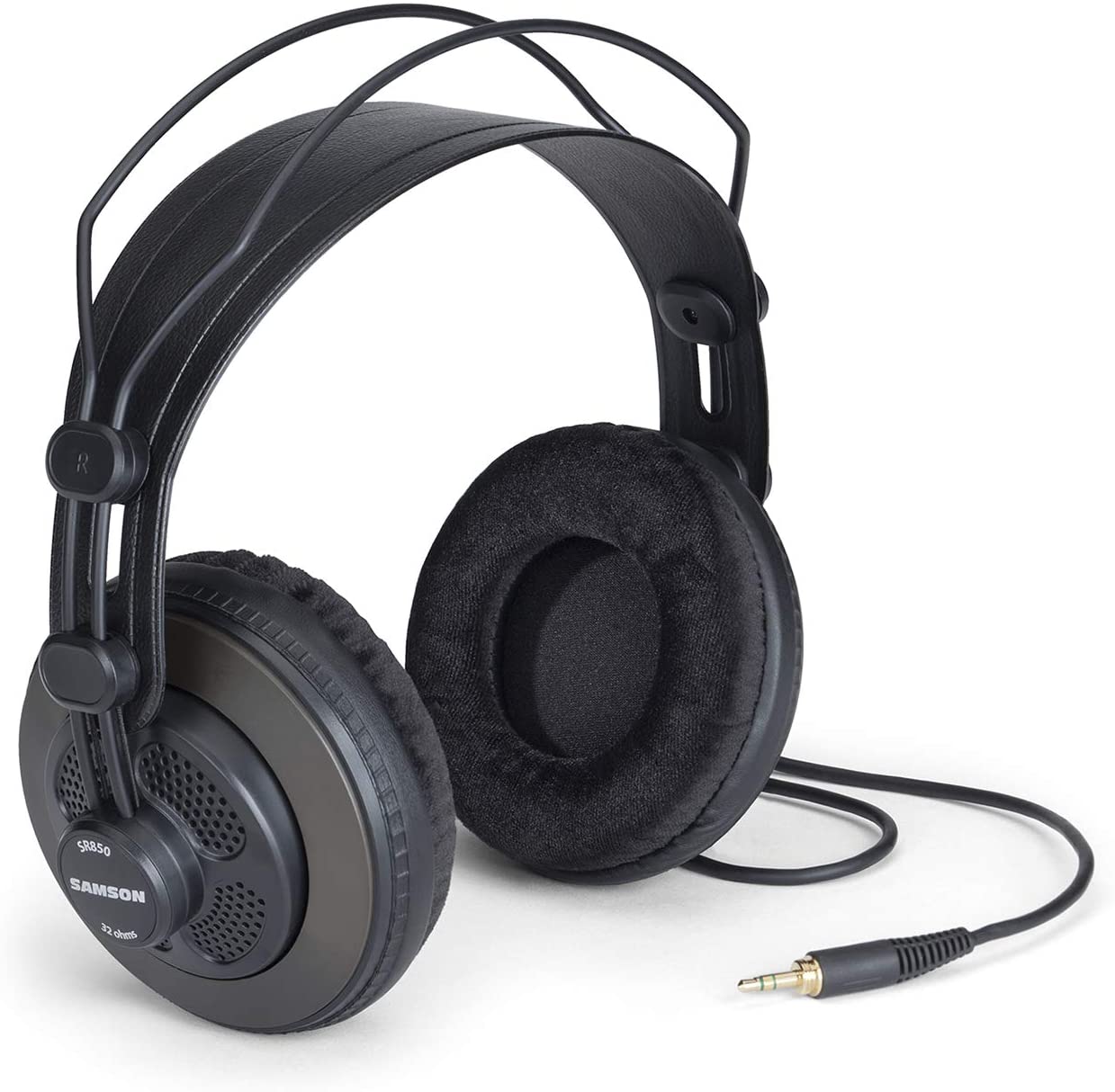 Samson SR850 Traditional Wired Headphones, Black m, Medium - Image 2