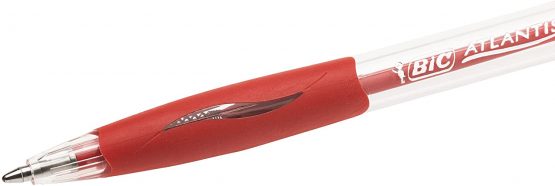 BIC Atlantis medium point ballpen with red ink - Image 2
