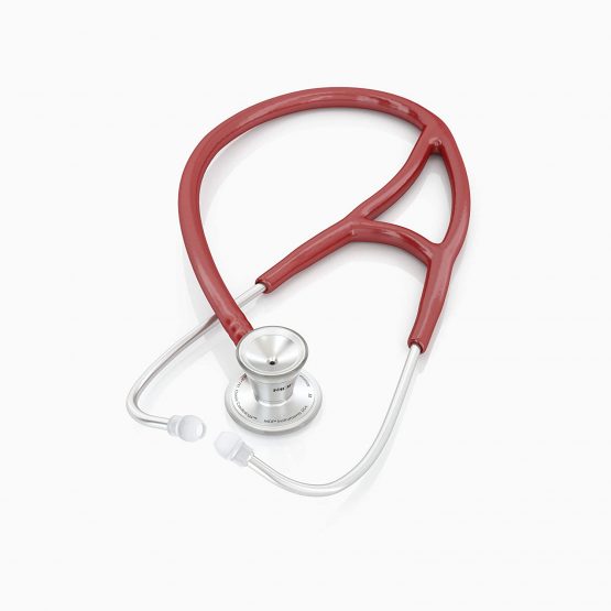 MDF ProCardial Cardiology Stethoscope, Adult, Dual Head, Free-Parts-for-Life, MDF797 (Burgundy (Napa), Stainless Steel) - Image 2