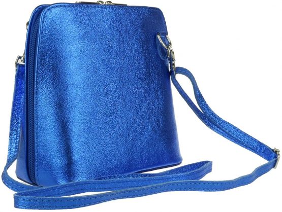 Girly HandBags Metallic Genuine Leather Cross Body Shoulder Bag - Image 2