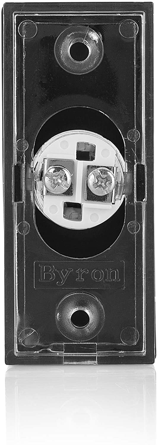 Byron 7720 Wired Illuminated Bell Push, Black, 2 Wire - Image 4