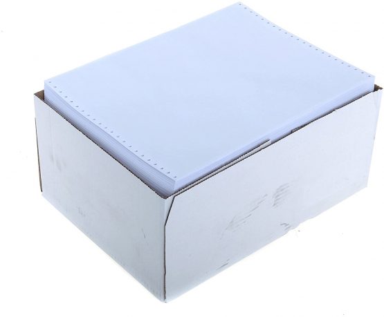 Q Connect 11 inch X370mm 1 Part 60gsm Plain Listing Paper (Pack of 2000)