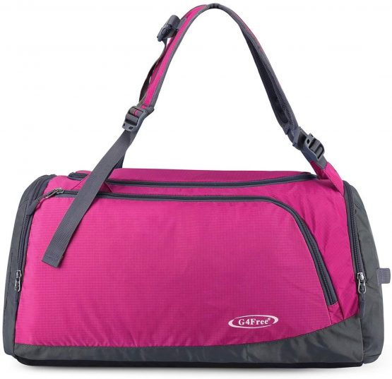 G4Free Lightweight Sports Bag Gym Bag Travel Duffel Backpack Weekend Bag with Shoe Compartment - Image 3