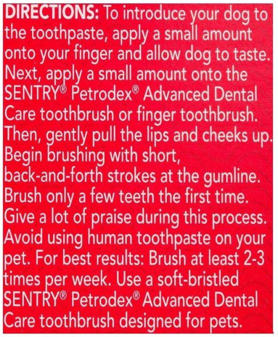 Sentry Pet Care Enzymatic Dog Toothpaste 6.2oz Tube - Image 3