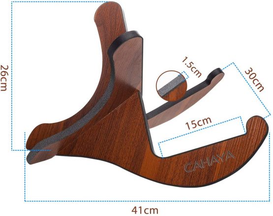 CAHAYA Guitar Stand Wooden Acoustic Guitar Stand Musical Detachable Instrument with X Shaped Pieces for Electric Classical Guitar, CY0180 - Image 2