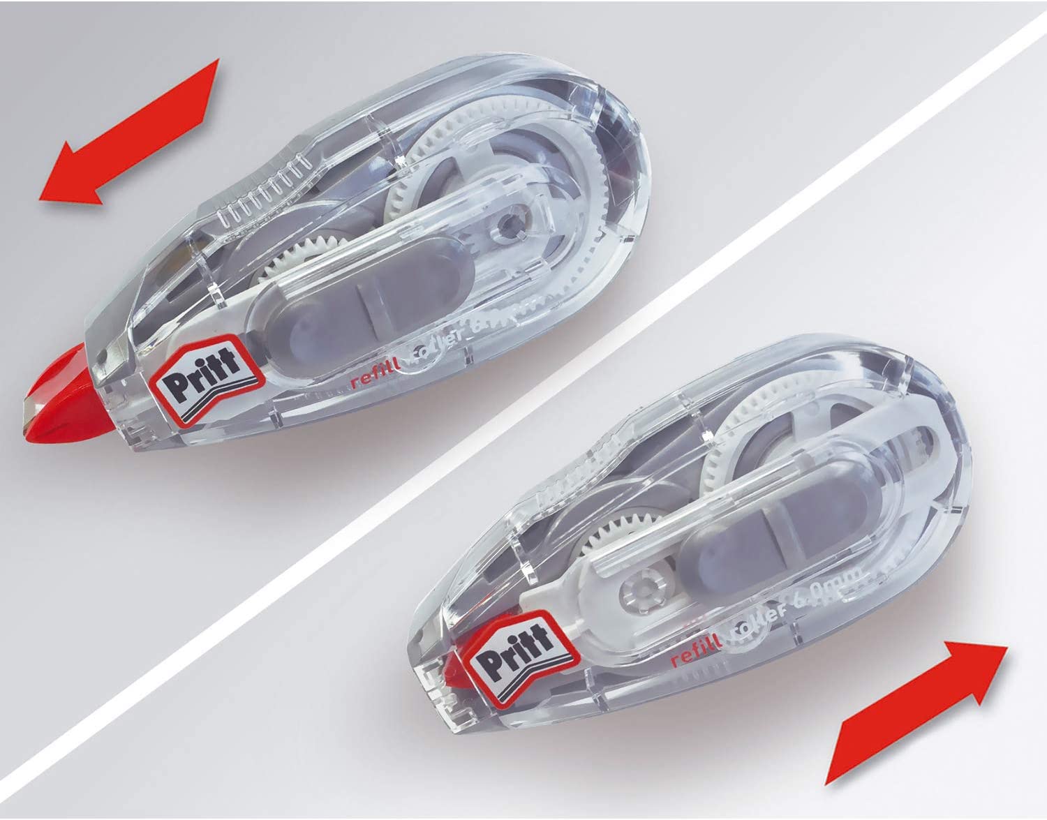 Pritt 9HPRR6HP1X Premium Correction Tape Refill Flex Immediately Rewritable Refillable Flexible Tip Tape Length 12 m Tape Width 6.0 mm Economy Set including 2 Refillable Rollers and 1 Refill - Image 2