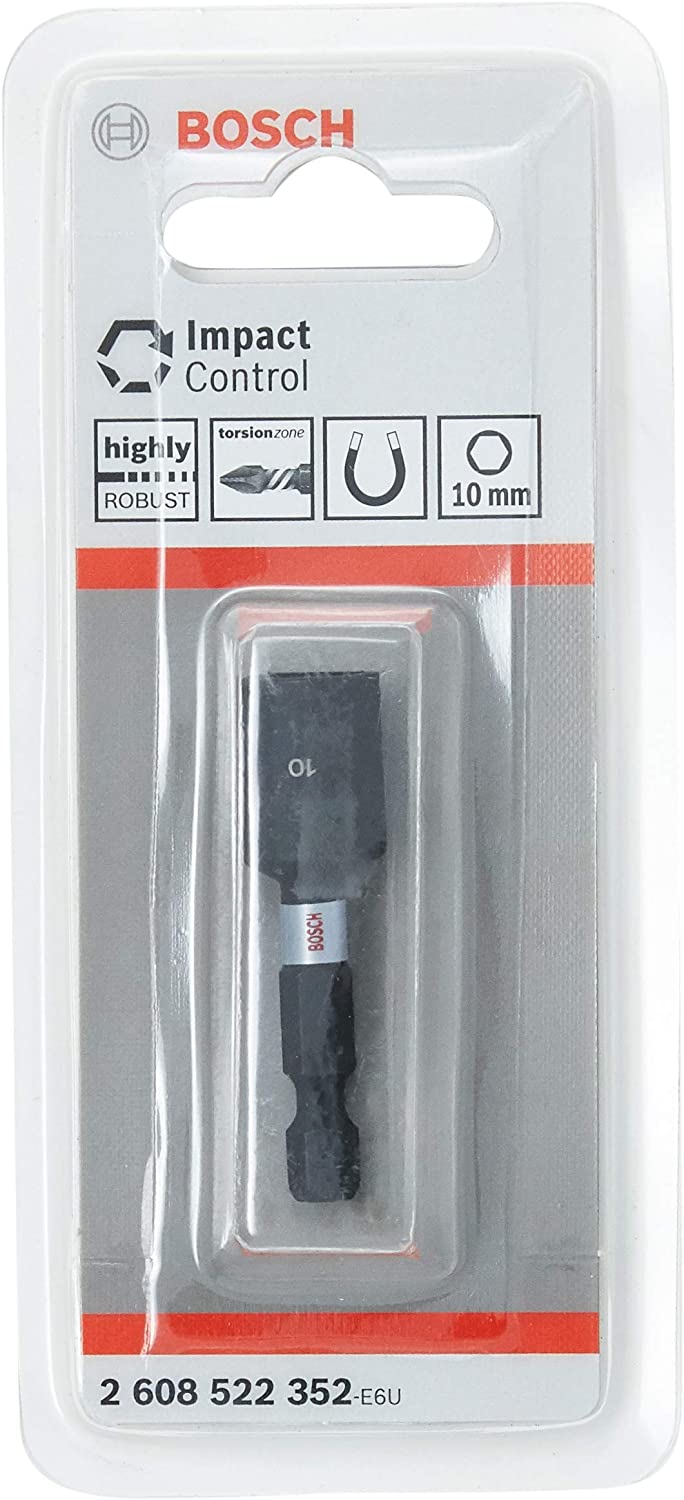 Bosch 1x PRO Nutsetter Impact (145 x 65 mm, Professional Accessory Screwdriver, Screwdriver), Multi-coloured