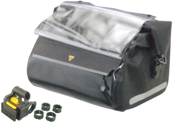 Topeak Handlebar DryBag black waterproof handlebar bag bicycle handlebar Tash
