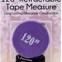 Sullivans Retractable Tape Measure 120-inch-Purple, Other, Multicoloured, 10.16 x 13.97 x 1.9 cm