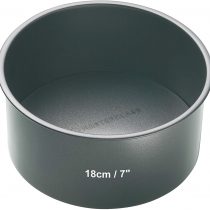 Master Class Non-Stick Loose Base Deep Cake Pan, Grey, 18 cm (7 inches)