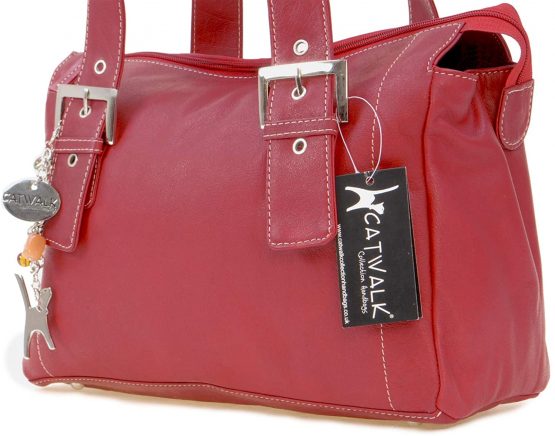 Catwalk Collection Handbags - Women's Soft Leather Top Handle/Slouchy Shoulder Bag - JANE - Image 3