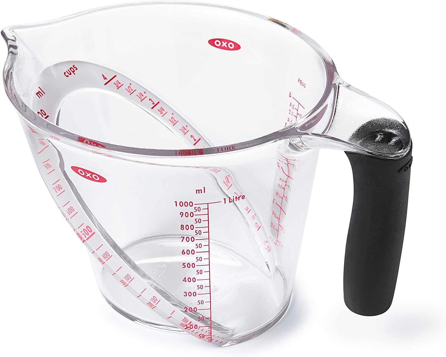 OXO GG 4 Cup Angled Measuring Cup - Intl - Tritan, Transparent, 1L