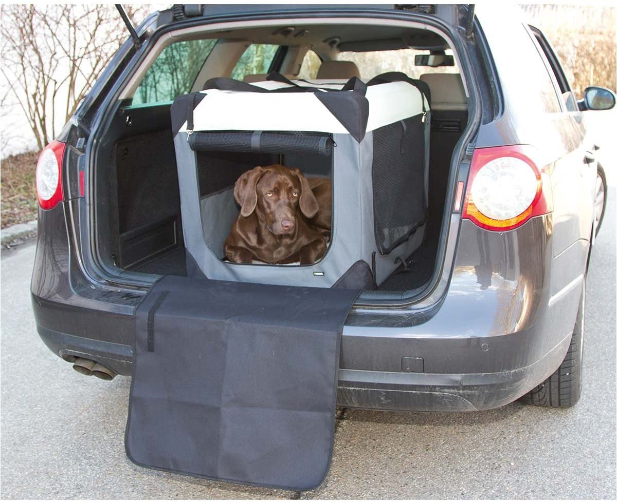 Kerbl Travel Box Journey, 81 x 58 x 58 cm, Grey/Beige, gray, 81 cm L x 58 cm W x 58 cm H - Image 2