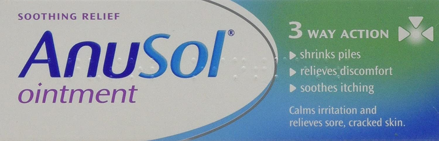 Anusol Ointment - Proven Formula Shrinks Piles, Relieves Discomfort, Soothes Itching & Lubricates - 25 g (Pack of 1)