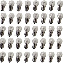 GutReise DC 50pcs E10 1.5V 0.3A Warm White Bulb Light Bulbs Miniature Screw Base (1.5V)
