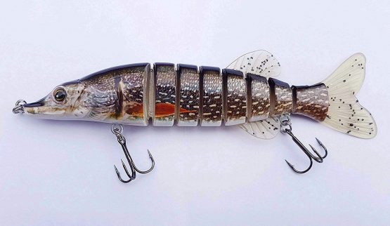 FISHIN ADDICT Jack Pike Multi jointed Swimbait Fishing Lure Cannibal 8’’ (200mm)