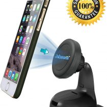 JEBSENS Car Phone Holder CM03 New Magnetic Cradle-less Car Mount Phone Holder Windshield Dashboard Mount, Compatible With All Smartphones - Super Strong Magnetic Grip …